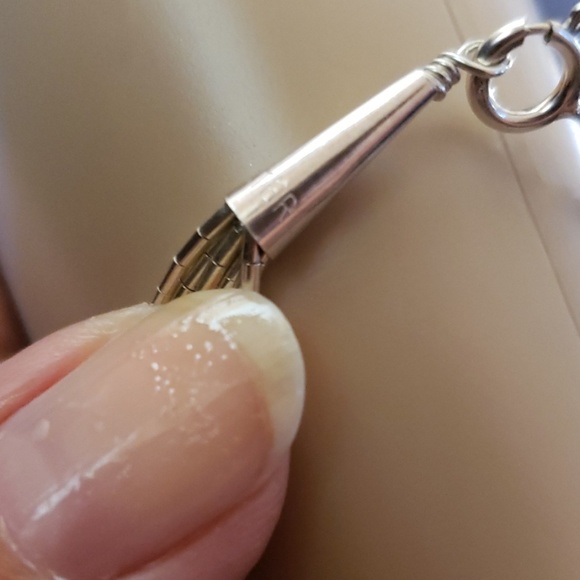 Sterling silver tribal bead bracelet - Picture 4 of 4